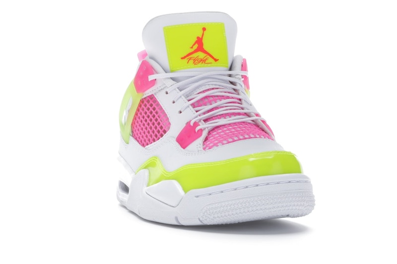 Air Jordan 4 Retro White Lemon Pink (GS) - White/Lemon Venom-Pink Blast - CV7808-100 - 08