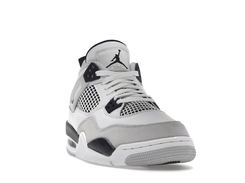 Air Jordan 4 Retro Military Black (GS) - White/Black-Neutral Grey - air-jordan-4-retro-military-black-gs - 08