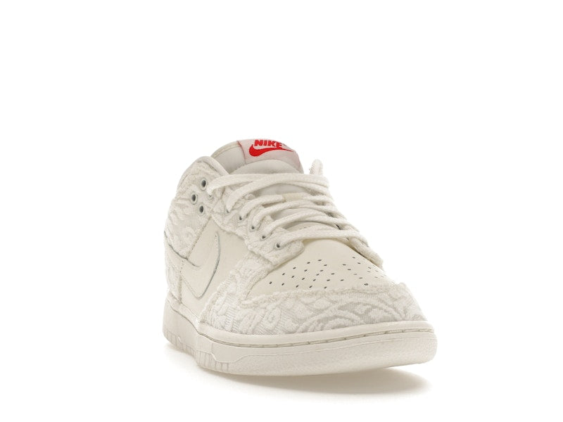 Nike Dunk Low Give Her Flowers Womens - Sail/University Red-Medium Soft Pink - FZ3775-133 - 08