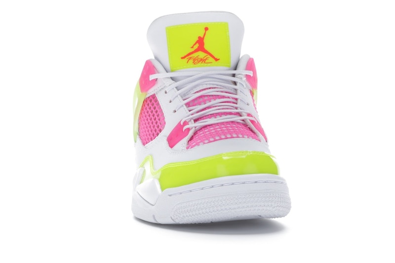 Air Jordan 4 Retro White Lemon Pink (GS) - White/Lemon Venom-Pink Blast - CV7808-100 - 09