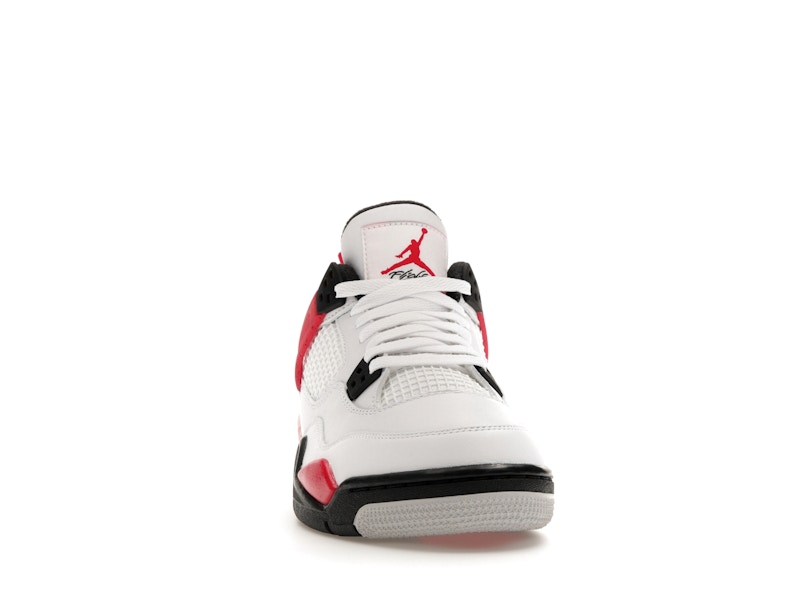 Air Jordan 4 Retro Red Cement (GS) - White/Fire Red/Black/Neutral Grey - air-jordan-4-retro-red-cement-gs - 09