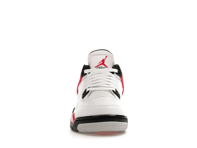 Air Jordan 4 Retro Red Cement (GS) - White/Fire Red/Black/Neutral Grey - air-jordan-4-retro-red-cement-gs - 10