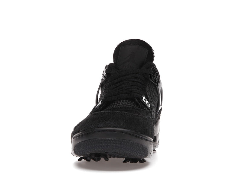 Air Jordan 4 Retro Golf Black Cat Pony Hair
