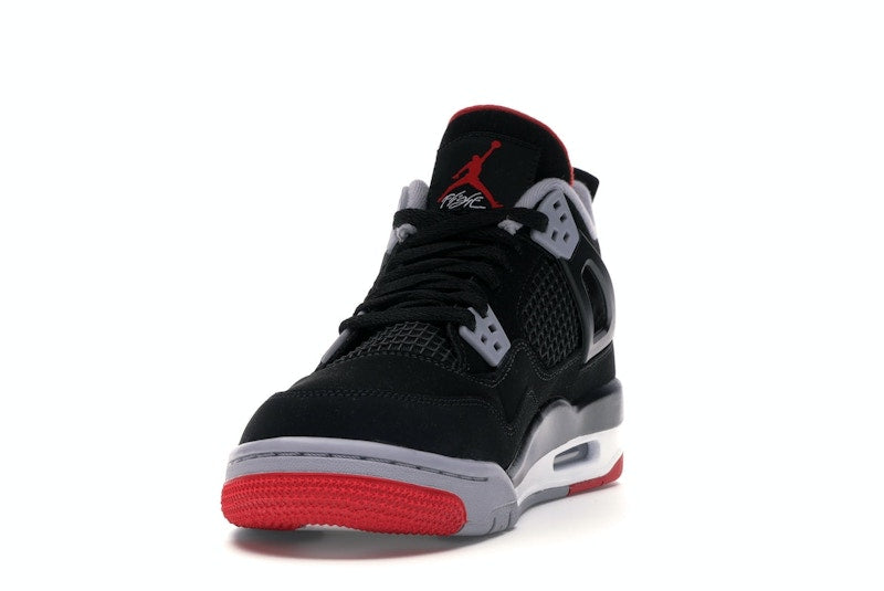 Air Jordan 4 Retro Bred 2019 (GS) - Black/Fire Red-Cement Grey-Summit White - air-jordan-4-retro-bred-2019-gs - 12