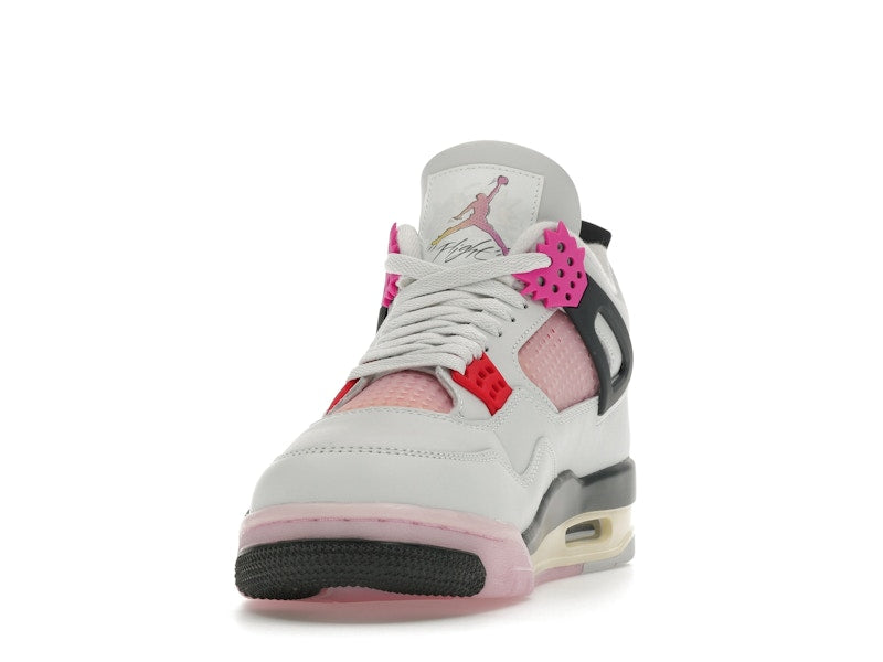 Air Jordan 4 Retro Comic - Off White/Anthracite/Neutral Grey/Fire Pink/Light Arctic Pink/Muslin - JA1135-100 - 12