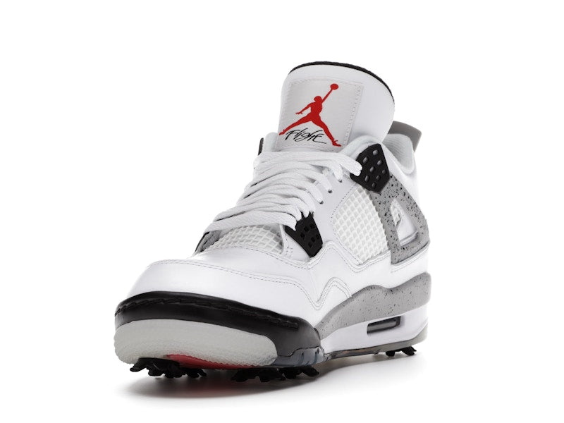 Air Jordan 4 Retro Golf White Cement - White/Tech Grey-Black-Fire Red - CU9981-100 - 13