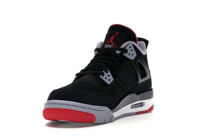 Air Jordan 4 Retro Bred 2019 (GS) - Black/Fire Red-Cement Grey-Summit White - air-jordan-4-retro-bred-2019-gs - 13