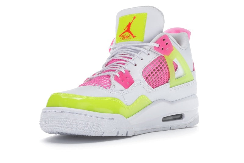 Air Jordan 4 Retro White Lemon Pink (GS) - White/Lemon Venom-Pink Blast - CV7808-100 - 14