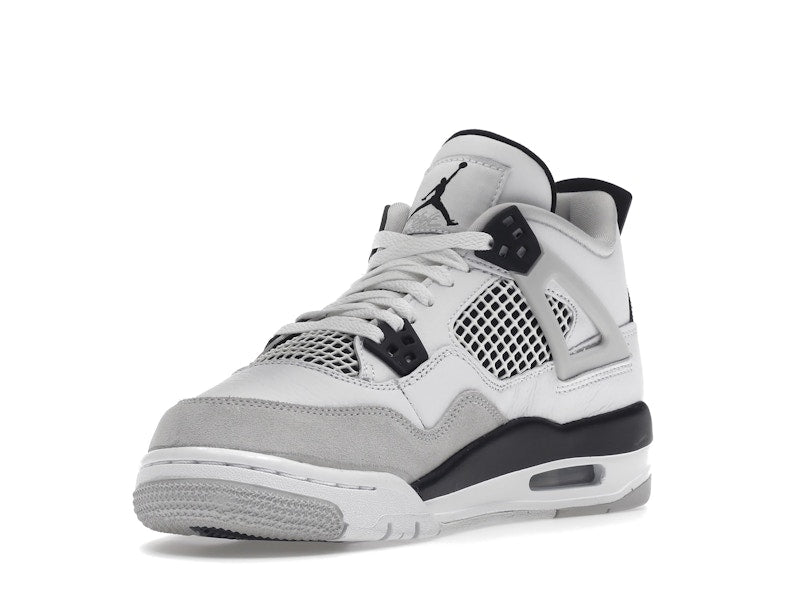 Air Jordan 4 Retro Military Black (GS) - White/Black-Neutral Grey - air-jordan-4-retro-military-black-gs - 14