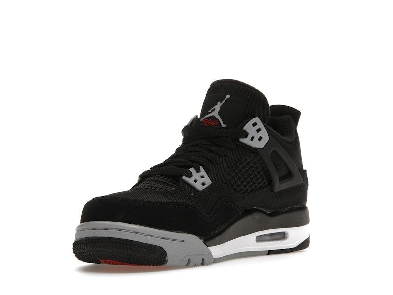 Jordan 4 Retro Black Canvas (GS), vista a 360 gradi 14 di 36