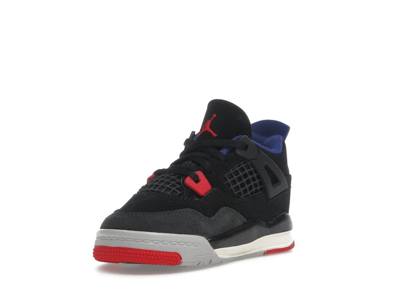 Air Jordan 4 Retro Rare Air (TD) - Black/Fire Red/Deep Royal Blue/Dark Smoke Grey/Tech Grey - IB4387-003 - 14