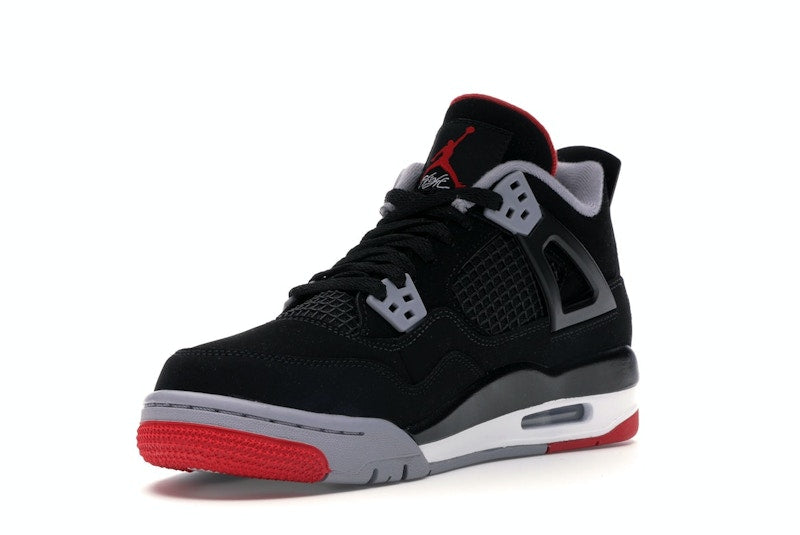 Air Jordan 4 Retro Bred 2019 (GS) - Black/Fire Red-Cement Grey-Summit White - air-jordan-4-retro-bred-2019-gs - 14