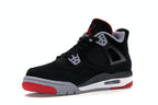 Air Jordan 4 Retro Bred 2019 (GS) - Black/Fire Red-Cement Grey-Summit White - air-jordan-4-retro-bred-2019-gs - 15