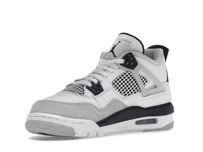 Air Jordan 4 Retro Military Black (GS) - White/Black-Neutral Grey - air-jordan-4-retro-military-black-gs - 15