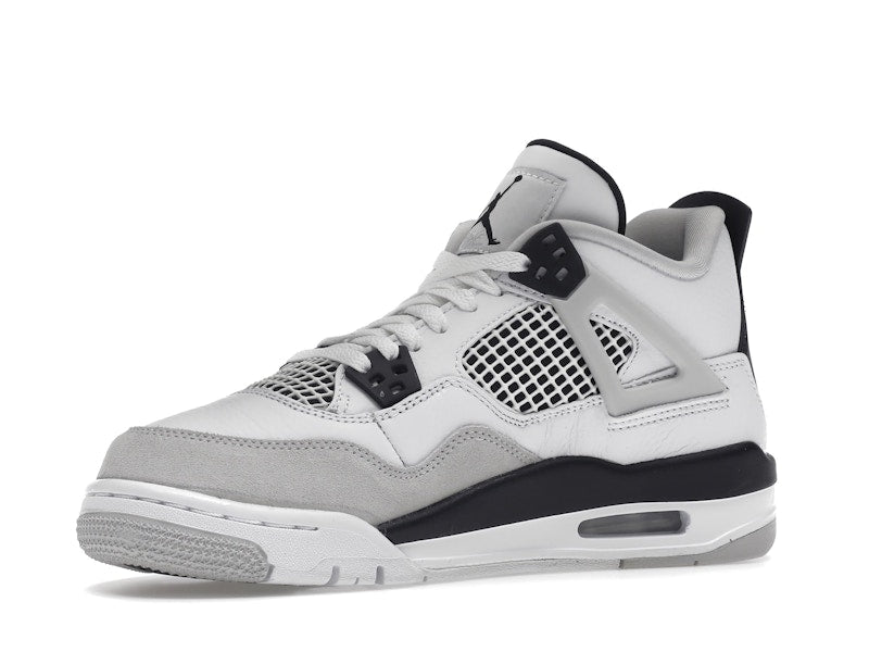Air Jordan 4 Retro Military Black (GS) - White/Black-Neutral Grey - air-jordan-4-retro-military-black-gs - 16