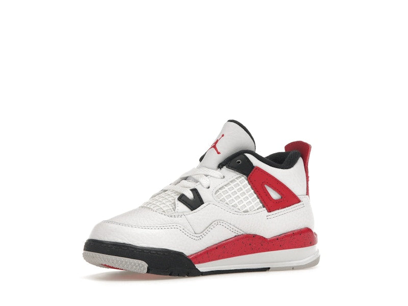 Air Jordan 4 Retro Red Cement (TD) - White/Fire Red/Black/Neutral Grey - BQ7670-161 - 16