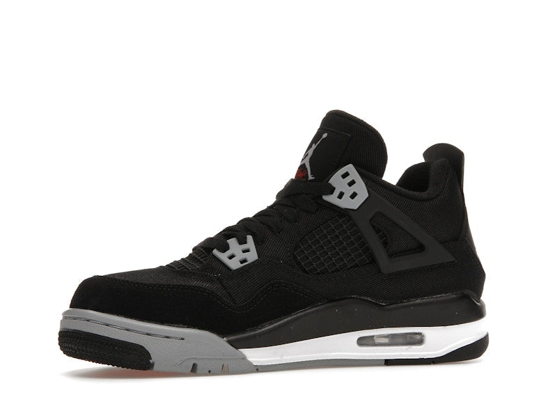 Jordan 4 Retro Black Canvas (GS), vista a 360 gradi 17 di 36