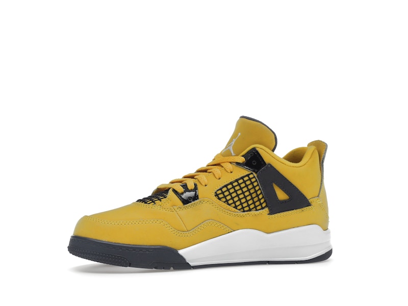 Air Jordan 4 Retro Lightning 2021 (PS) - Tour Yellow/White-Dark Blue Grey - BQ7669-700 - 17