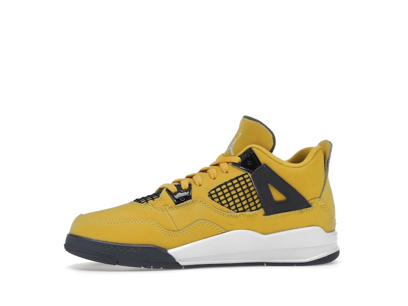 Air Jordan 4 Retro Lightning 2021 (PS) - Tour Yellow/White-Dark Blue Grey - BQ7669-700 - 18