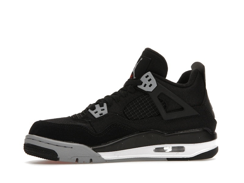 Jordan 4 Retro Black Canvas (GS), vista a 360 gradi 18 di 36