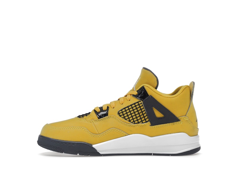 Air Jordan 4 Retro Lightning 2021 (PS) - Tour Yellow/White-Dark Blue Grey - BQ7669-700 - 19