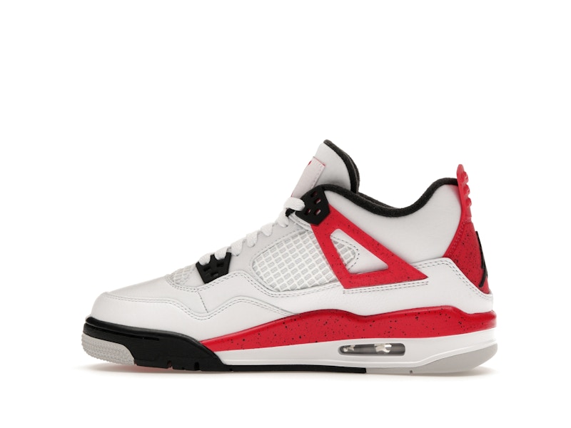 Air Jordan 4 Retro Red Cement (GS) - White/Fire Red/Black/Neutral Grey - air-jordan-4-retro-red-cement-gs - 20