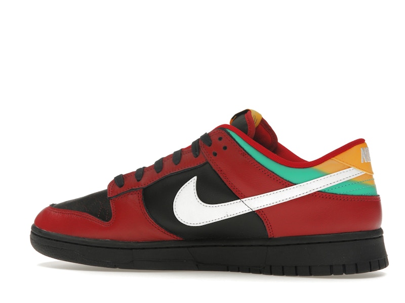 Nike Dunk Low Biker Tattoos - Black/White/Gym Red/University Gold/Atomic Teal - FZ3057-001 - 21