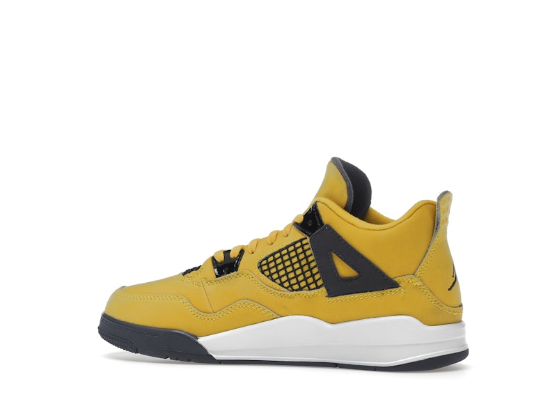 Air Jordan 4 Retro Lightning 2021 (PS) - Tour Yellow/White-Dark Blue Grey - BQ7669-700 - 21