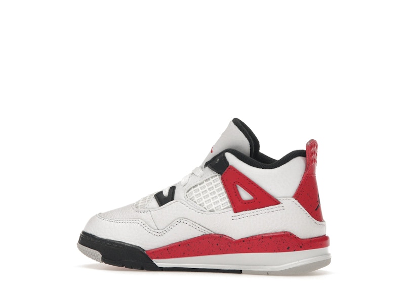 Air Jordan 4 Retro Red Cement (TD) - White/Fire Red/Black/Neutral Grey - BQ7670-161 - 21