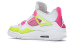 Air Jordan 4 Retro White Lemon Pink (GS) - White/Lemon Venom-Pink Blast - CV7808-100 - 22