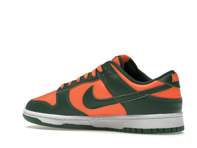 Nike Dunk Low Retro Miami Hurricanes - Team Dark Green/Team Orange-White - DD1391-300 - 22