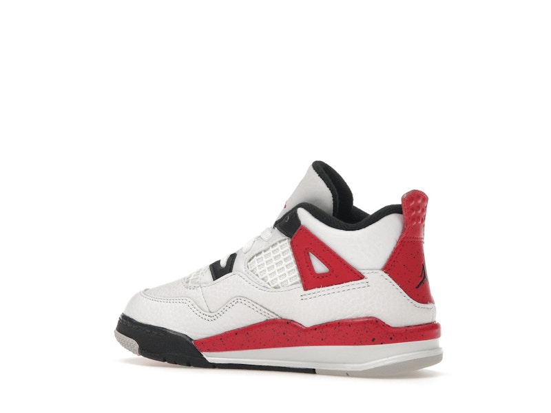 Air Jordan 4 Retro Red Cement (TD) - White/Fire Red/Black/Neutral Grey - BQ7670-161 - 22