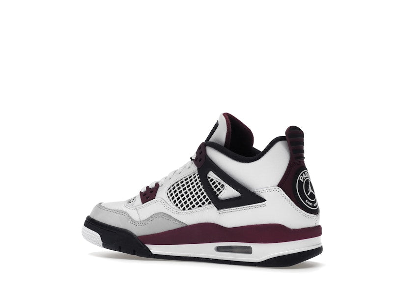 Air Jordan 4 Retro PSG Paris Saint-Germain (GS) - White/Bordeaux-Neutral Grey-Black - CZ6509-100 - 22