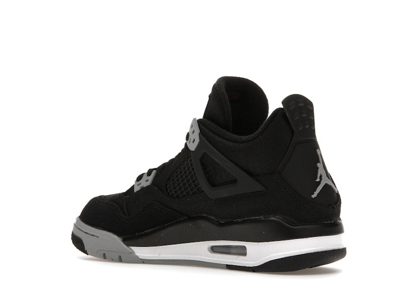 Jordan 4 Retro Black Canvas (GS), vista a 360 gradi 23 di 36