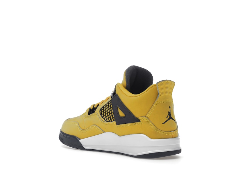 Air Jordan 4 Retro Lightning 2021 (PS) - Tour Yellow/White-Dark Blue Grey - BQ7669-700 - 24