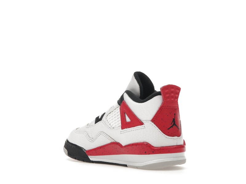 Air Jordan 4 Retro Red Cement (TD) - White/Fire Red/Black/Neutral Grey - BQ7670-161 - 24