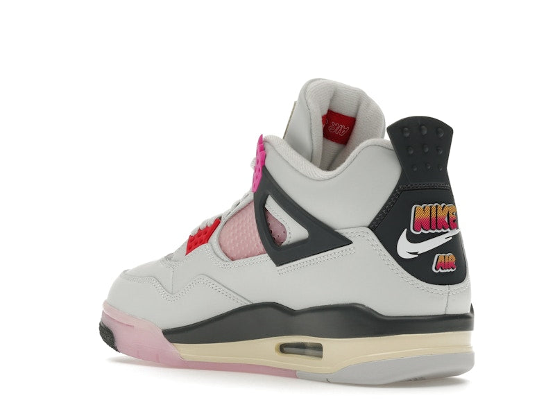 Air Jordan 4 Retro Comic - Off White/Anthracite/Neutral Grey/Fire Pink/Light Arctic Pink/Muslin - JA1135-100 - 24