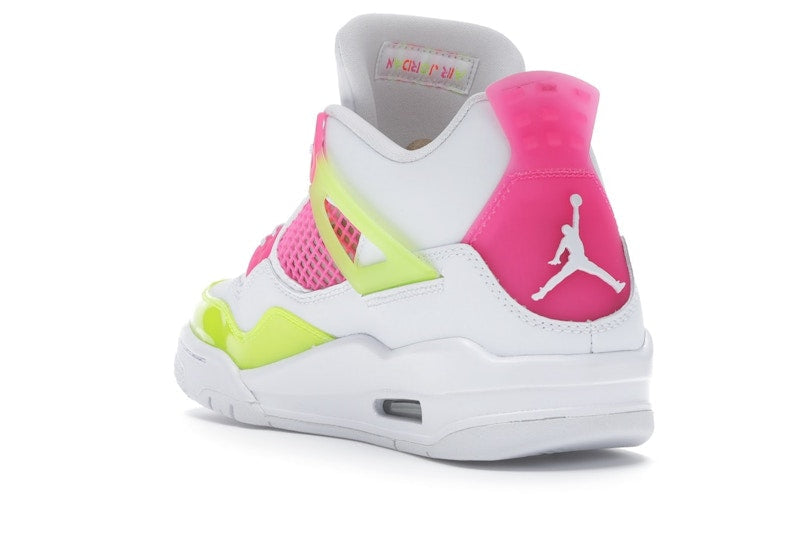 Air Jordan 4 Retro White Lemon Pink (GS) - White/Lemon Venom-Pink Blast - CV7808-100 - 25