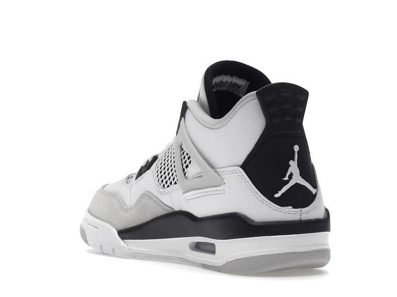 Air Jordan 4 Retro Military Black (GS) - White/Black-Neutral Grey - air-jordan-4-retro-military-black-gs - 25