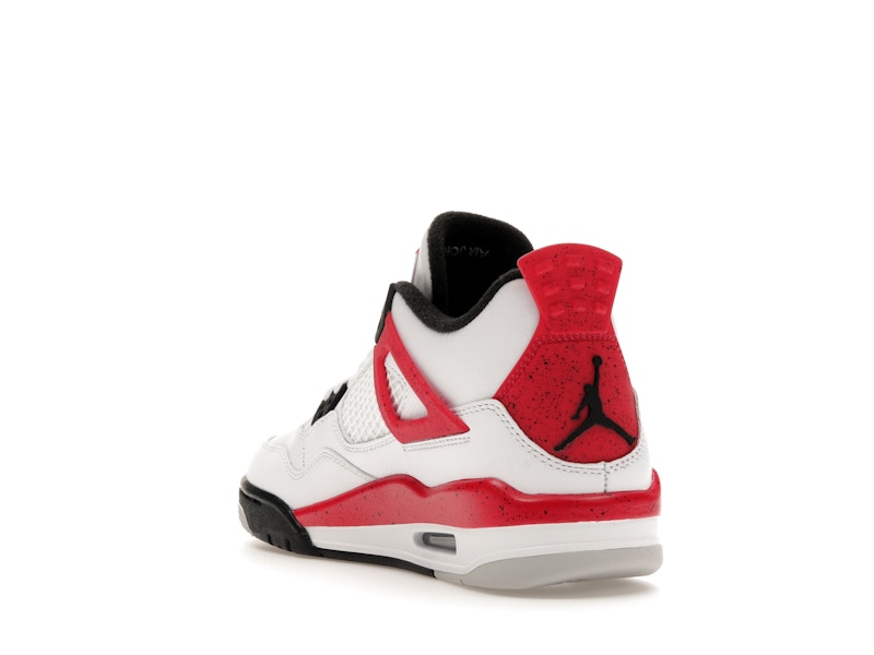 Air Jordan 4 Retro Red Cement (GS) - White/Fire Red/Black/Neutral Grey - air-jordan-4-retro-red-cement-gs - 25