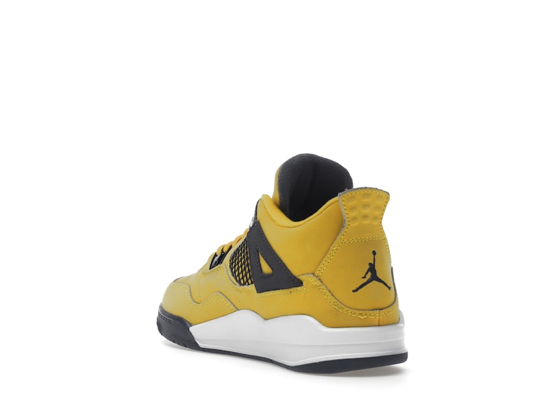Air Jordan 4 Retro Lightning 2021 (PS) - Tour Yellow/White-Dark Blue Grey - BQ7669-700 - 25