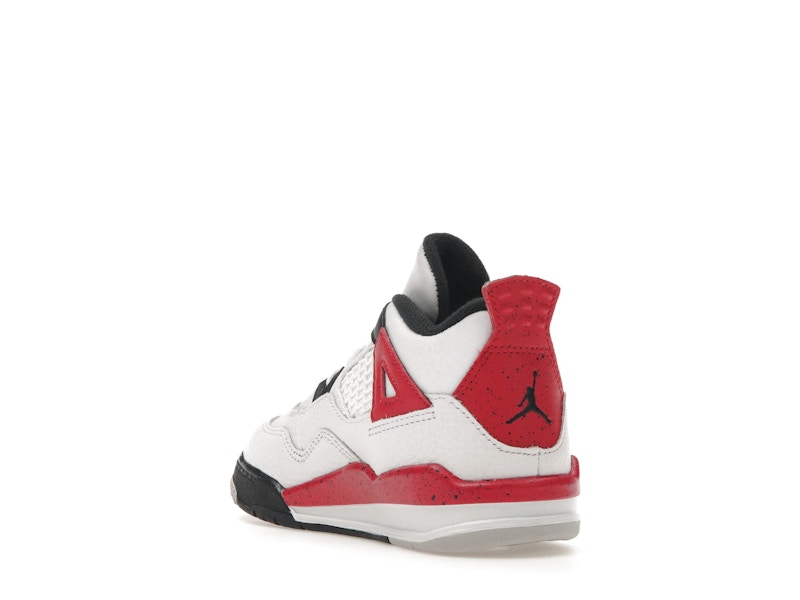 Air Jordan 4 Retro Red Cement (TD) - White/Fire Red/Black/Neutral Grey - BQ7670-161 - 25