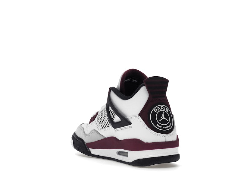 Air Jordan 4 Retro PSG Paris Saint-Germain (GS) - White/Bordeaux-Neutral Grey-Black - CZ6509-100 - 25