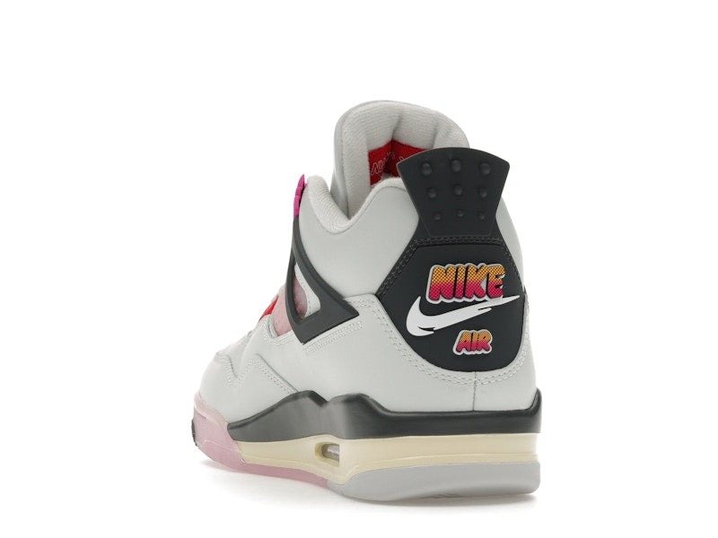 Air Jordan 4 Retro Comic - Off White/Anthracite/Neutral Grey/Fire Pink/Light Arctic Pink/Muslin - JA1135-100 - 26