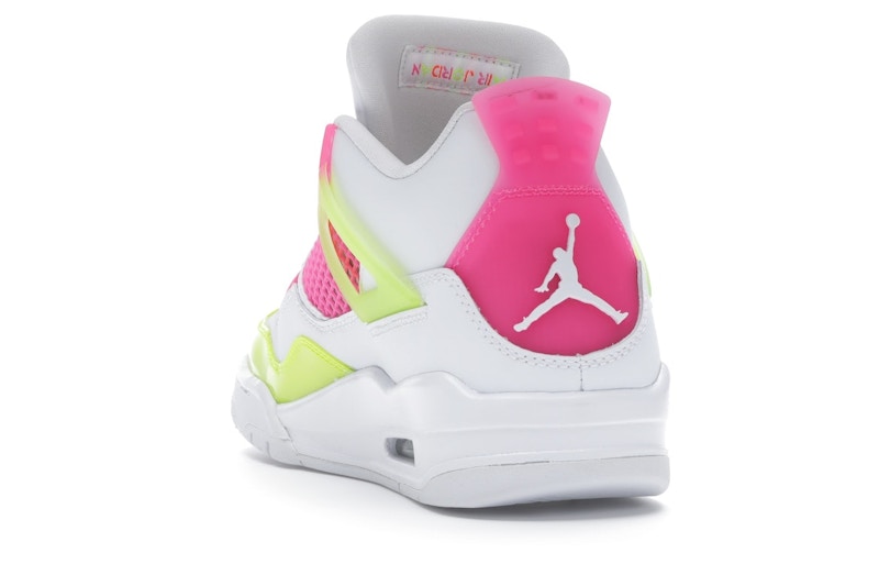 Air Jordan 4 Retro White Lemon Pink (GS) - White/Lemon Venom-Pink Blast - CV7808-100 - 26