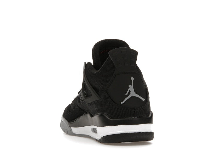 Jordan 4 Retro Black Canvas (GS), vista a 360 gradi 26 di 36