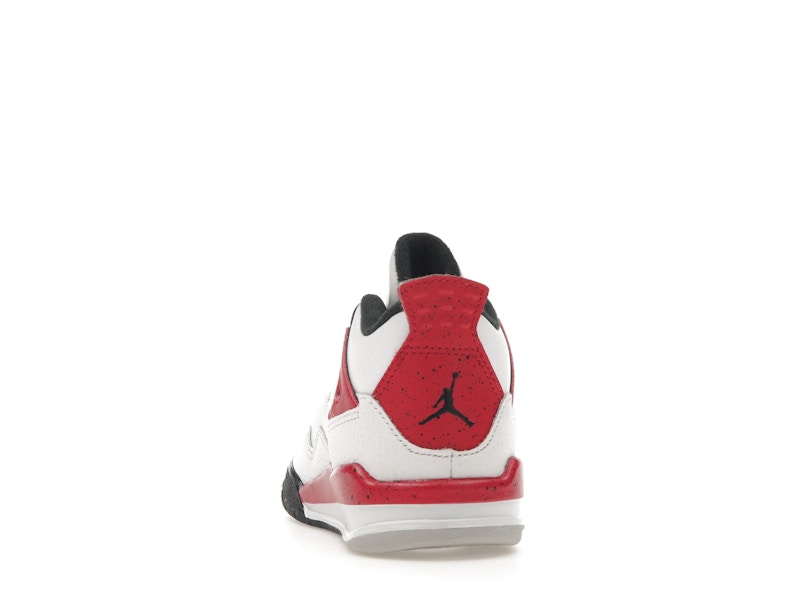 Air Jordan 4 Retro Red Cement (TD) - White/Fire Red/Black/Neutral Grey - BQ7670-161 - 27