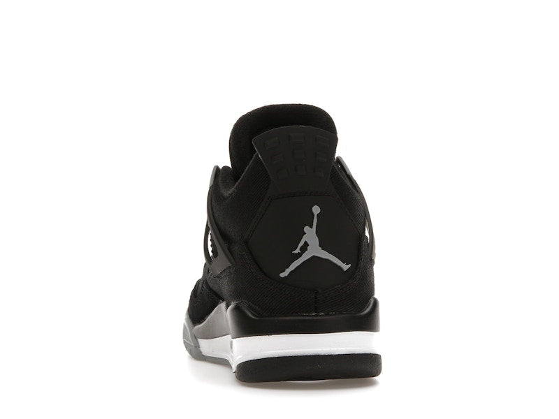 Jordan 4 Retro Black Canvas (GS), vista a 360 gradi 27 di 36