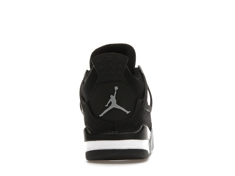 Jordan 4 Retro Black Canvas (GS), vista a 360 gradi 28 di 36