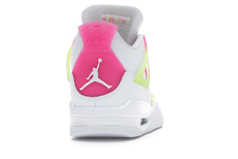 Air Jordan 4 Retro White Lemon Pink (GS) - White/Lemon Venom-Pink Blast - CV7808-100 - 29